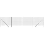 vidaXL Clôture en treillis métallique anthracite 2 2x10 m