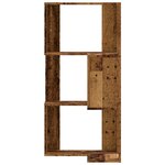 vidaXL Bibliothèque d'angle à 3 niveaux vieux bois bois d'ingénierie