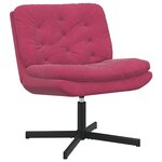 vidaXL Fauteuil relaxant pivotant Bordeaux 63 x 75 x 76 cm Velours
