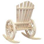vidaXL Chaises à bascule Adirondack lot de 2 bois de sapin massif