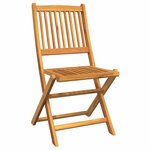 vidaXL Ensemble bistro de jardin 3 Pièces Marron Bois d'Acacia Massif