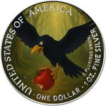 Pièce de monnaie en Argent 1 Dollar g 31.1 (1 oz) Millésime 2025 Queens of Darkness APPLE OF DEATH