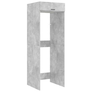 vidaXL Armoire pour machine à laver Béton 67 5 x 68 x 200 cm