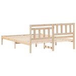 vidaXL Cadre de lit Marron 150 x 200 cm Bois massif en pin