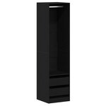 vidaXL Armoire - Chêne noir  50 x 50 x 200 cm  Fabriquée en bois