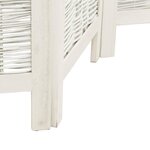 vidaXL Cloison de séparation 5 panneaux blanc bois de paulownia massif