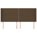 vidaXL Sommier à lattes de lit matelas LED Marron foncé 180x200 cm