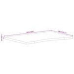 vidaXL Dessus de bureau avec courbe 160x50x2 5 cm manguier massif brut