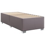 vidaXL Cadre de lit Gris 90x190 cm Similicuir