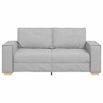 vidaXL Canapé 2 places Gris nuage 140 cm Tissu