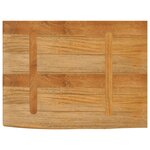 vidaXL Dessus de table à bord vivant 80x60x3 8 cm bois massif manguier