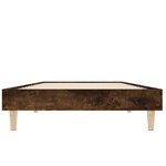 vidaXL Cadre de lit chêne fumé 75x190 cm bois d'ingénierie