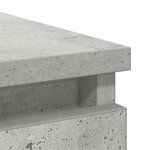 vidaXL Buffet avec tiroir gris béton 71x35x65 cm bois d'ingénierie