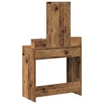 vidaXL Table de Toilette Marron 79 x 41 x 140 cm Bois d'ingénierie
