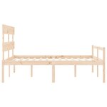vidaXL Lit pour personne âgée sans matelas 160x200 cm bois massif