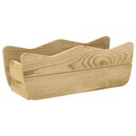 vidaXL Lit surélevé de jardin 50x18x18 cm Bois de pin imprégné