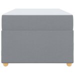 vidaXL Cadre de lit avec matelas Gris clair 80 x 200 cm tissu