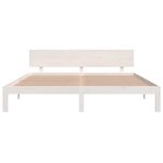 vidaXL Cadre de lit sans matelas blanc 180x200 cm