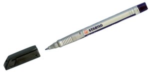 Stylo Feutre Permanent Write-4-all Pointe Fine 0 7 mm Noir x 10 STABILO