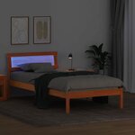 vidaXL Cadre de lit Marron cire 75 x 190 cm Bois massif en pin