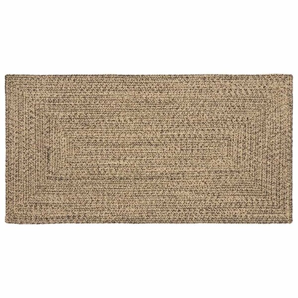 vidaXL Tapis Naturel et noir 80 x 150 cm Jute