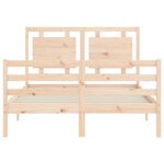 vidaXL Cadre de lit sans matelas 140x190 cm bois massif
