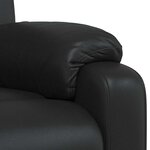 vidaXL Fauteuil de massage inclinable Noir Similicuir