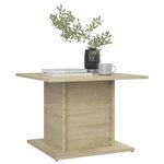 vidaXL Table basse chêne sonoma 55 5x55 5x40 cm bois d'ingénierie