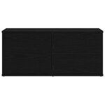 vidaXL Meuble TV avec tiroir Noir 80 x 34 x 35.5 cm Bois d'ingénierie