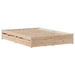 vidaXL Cadre de lit sans matelas 140x200 cm bois massif de pin