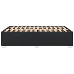 vidaXL Cadre de lit sans matelas noir 120x190 cm similicuir