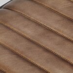 vidaXL Chaise à bascule Marron clair Cuir véritable