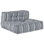vidaXL Pouf Modulaire en Gris  70x70x54 cm  Tissu