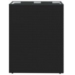 vidaXL Grand Pot Noir 55 x 22 x 70 cm polyrotin