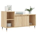 vidaXL Meuble TV Chêne sonoma 100x35x55 cm Bois d'ingénierie