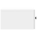 vidaXL Cabinet de chevet mural Blanc brillant 33 x 34 5 x 20 cm