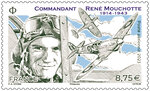 Timbre - Commandant René Mouchotte (1914-1943) - Lettre Internationale