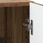 vidaXL Cabinet de chevet 2 Pièces Bois ancien 43 x 34 5 x 50 cm