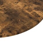 vidaXL Plateau de table Chêne fumé 70 x 70 x 1.5 cm Bois d'ingénierie