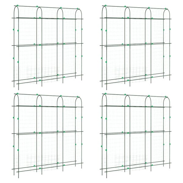 vidaXL Treillis de jardin pour plantes grimpantes 4 Pièces forme en U