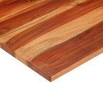 vidaXL Dessus de table bois massif d'acacia 25-27 mm 60x60 cm
