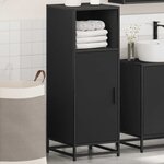vidaXL Armoire de salle de bain noir 35x37 5x100 cm bois d'ingénierie