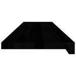 vidaXL Marches d'escalier 4 Pièces marron foncé 100x25x2 cm chêne massif