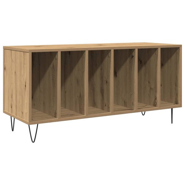 vidaXL Meuble à vinyles Bois ancien 100 x 38 x 48 cm Bois d'ingénierie