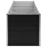 vidaXL Lit surélevé de jardin Anthracite 320x80x77 cm Acier galvanisé