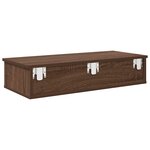 vidaXL Étagère murale avec tiroirs chêne marron bois d'ingénierie