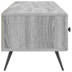 vidaXL Meuble TV Sonoma gris 147 x 34 5 x 30 cm Bois d'ingénierie