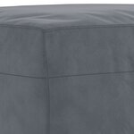 vidaXL Ensemble de canapés 4 Pièces avec coussins gris foncé velours