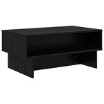 vidaXL Table basse Chêne noir 80 x 46 x 35 cm Bois d'ingénierie