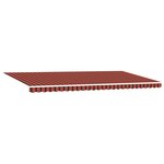 vidaXL Auvent Rétractable orange et marron 600 × 350 cm
